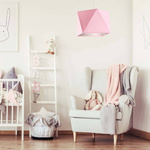 Lampa wisząca do pokoju dziewczynki różowa Świetlisty Diamencik 