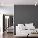 Lampa sufitowa/kinkiet JOKER, MLP6299, biały/drewno/chrom, 1x8W GU10