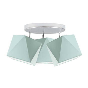 Lampa sufitowa do pokoju dziecka miętowa Tęczowy Diamencik