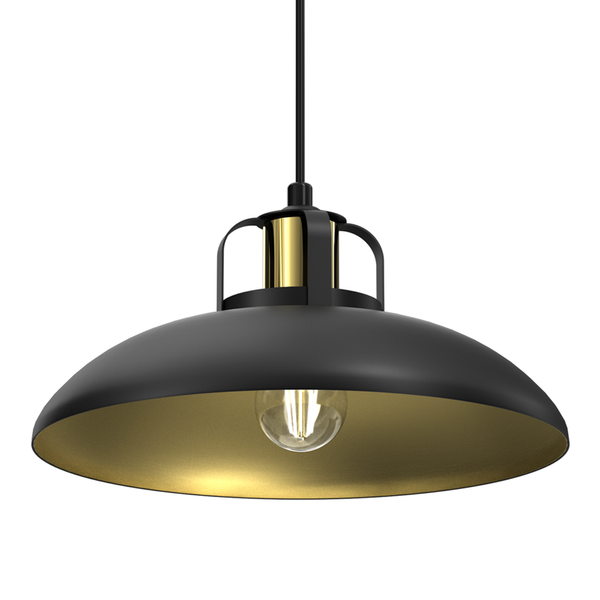 Lampa wisząca FELIX, MLP8906, czarny/złoty, 1x60W E27
