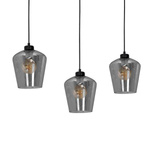 Lampa wisząca listwa SANTIAGO SMOKED 3xE27