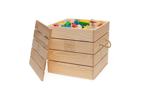  Drewniane klocki magnetyczne do przedszkola Kooglo K30300C GIGA COLOR