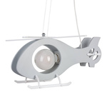 Lampa sufitowa do pokoju dziecka Helikopter szary 1xE27 Led 
