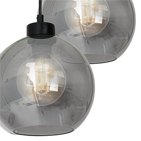 Nowoczesna lampa wisząca koło SOFIA SMOKED MLP6583