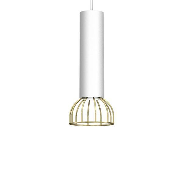 Lampa wisząca DANTE, MLP7254, biały/złoty, 1x8W LED GU10