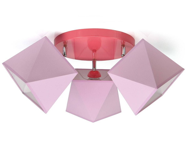 Lampa sufitowa do pokoju dziecka kolorowa  Świetlisty Diamencik 3xE27 Led 