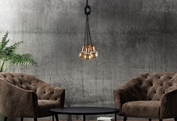 Retro zwis miedź CABLE BLACK / COPPER VII 160cm