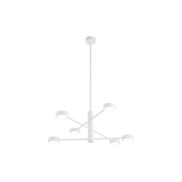 Plafon wewnętrzny do salonu ORBIT VI GX53 8W LED wys. 53-85cm | biały