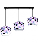 Lampa wisząca do pokoju dziecka potrójna Diament