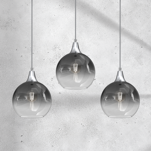 Lampa wisząca MONTE SILVER, MLP8322, srebrna, 3x60W E27