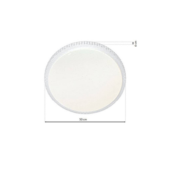 Plafon CRUZ 66W LED Ø500mm Ściemnialny+ Pilot