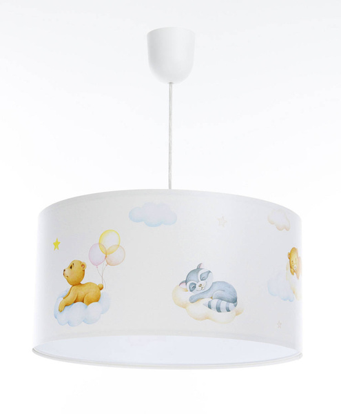 Lampa sufitowa dla dziecka Leśni Przyjaciele i Chmurki 50 cm