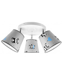 Lampa Sufitowa Dziecięcy Żyrandol z Abażurami Regulowany