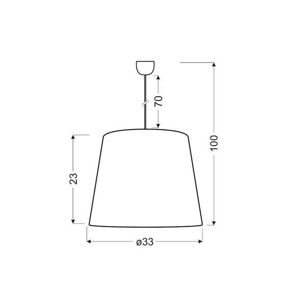 Lampa sufitowa wisząca 1X60W E27 SANDY 31-29850