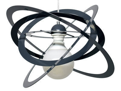 Lampa wisząca do pokoju dziecięco grafitowa Sferis