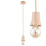Drewniana lampa ARDEN drewno śr. 11cm