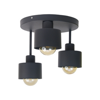 Plafon okrągły 3 poziomy NAIROBI GRAFIT