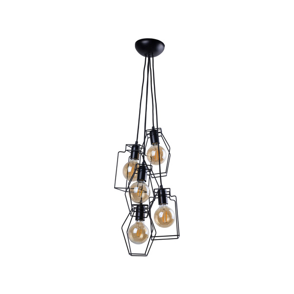 Lampa vintage FIORD V zwis retro 9665