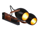 Lampa czarno-miedziana regulowana spot E14 2x40W Anica 92-81797