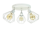LAMPA ARTEMIDA PLAFON OKRĄGŁY DIAMENT SZARY MODERNO