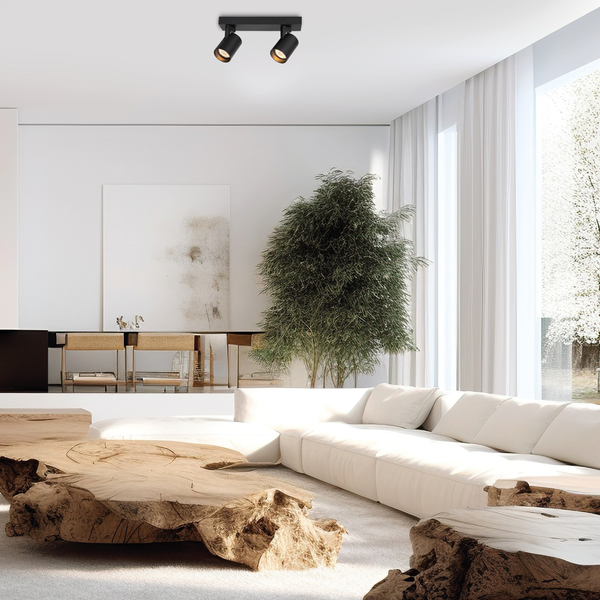 Lampa sufitowa Volf Spot 2xGU10 | Czarny