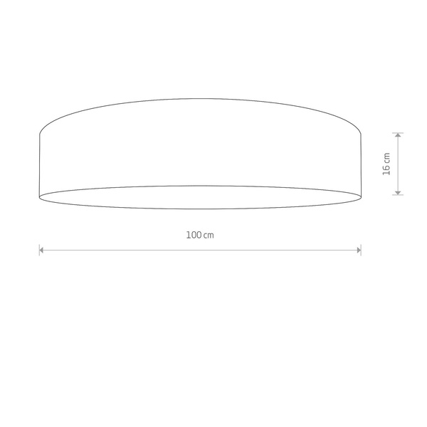 Plafon lampa sufitowa LAGUNA ecru śr. 100cm