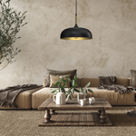 Lampa wisząca LINCOLN, MLP8030, 35 cm, czarny/złoty, 1x60W E27 
