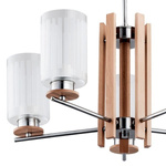Lampa typu żyrandol AKETI V drewno 55cm