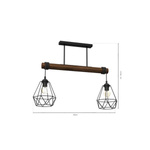 Lampa wisząca ACERO 2xE27