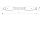 Łącznik PROFILE FLEX CONNECTOR BLACK