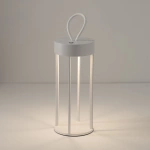 Lampa przenośna NALA LED 4W 2700K 170lm wys.30cm szer.12cm IP54 ściemniacz włącznik | Biały 11537