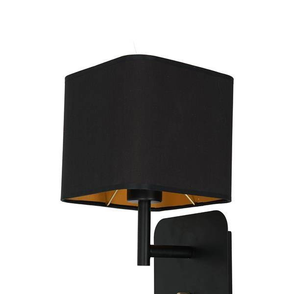Kinkiet NAPOLI BLACK/GOLD 1xE27 ML6365
