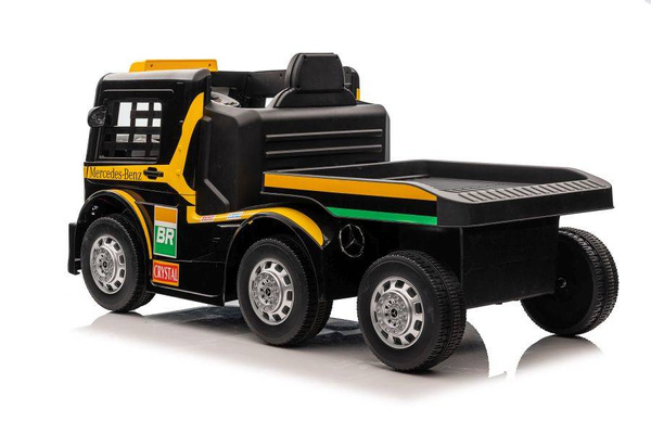 Auto Na Akumulator Mercedes + Naczepa XMX622B  Zółty LCD