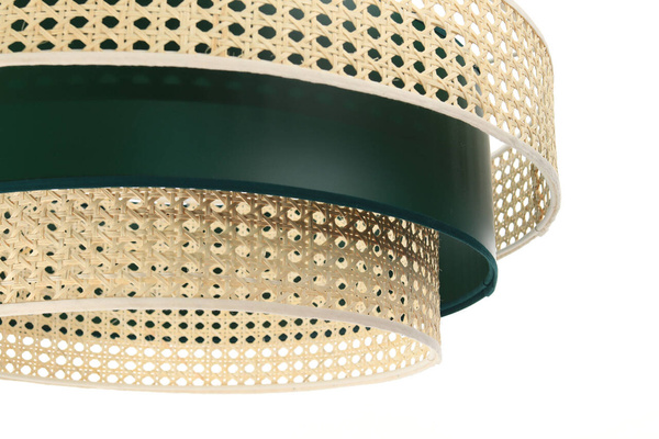 Lampa w stylu Boho Rotang z naturalnego ratanu- średnica 60 cm 