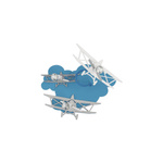 Plafon samolot PLANE III GU10
