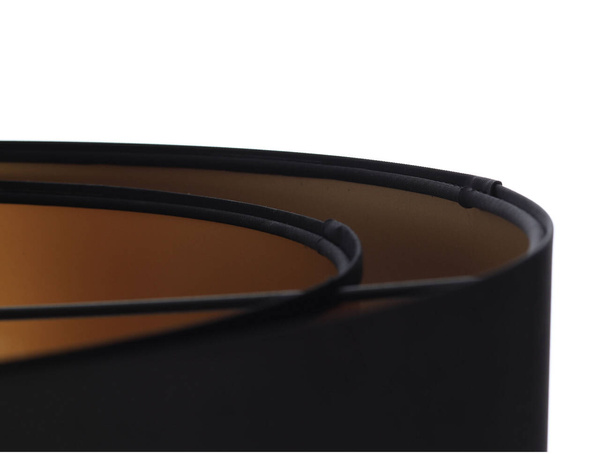 Lampa czarno-złota podwójna walec średnica 40 cm 