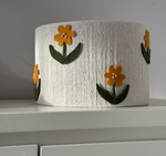 Lampa wisząca do pokoju dziewczynki w stylu boho Wiosenne Kwiaty średnica 35 cm Led 