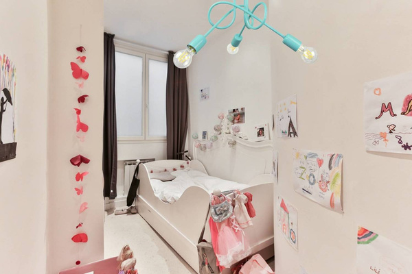  Lampa sufitowa do pokoju chłopca i dziewczynki turkusowa Mondo 3 loft
