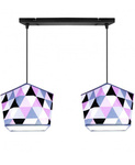 Lampa wisząca do pokoju dziecka podwójna Diament