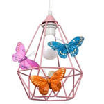 Różowa lampa do pokoju dziewczynki Motylek 1
