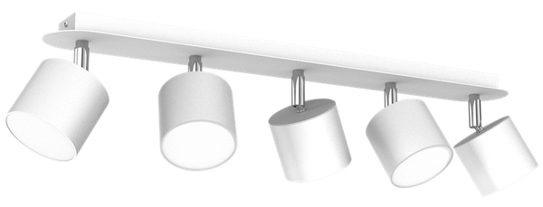 Lampa sufitowa DIXIE WHITE 5x GX53 szer. 64cm | biały
