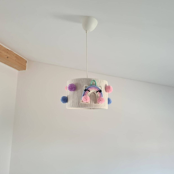 Lampa dla dziewczynki w stylu Boho Jednorożce 