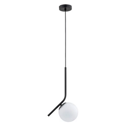 Lampa wisząca ALFA LIBERTY 150 PRO CZARNO-BIAŁA 1xE14 24cm | 61225