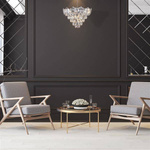 Żyrandol glamour SELENA CHROME ML5987