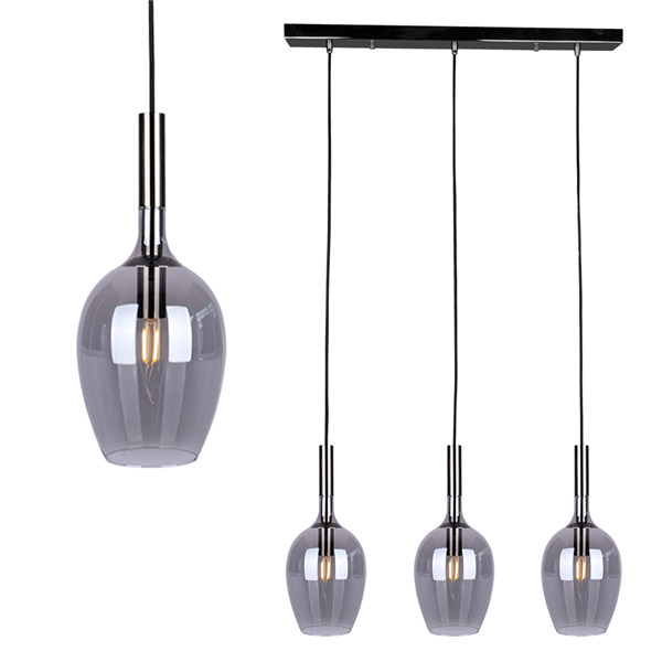 Stylowa lampa wisząca TANGO SMOKED  ML6166