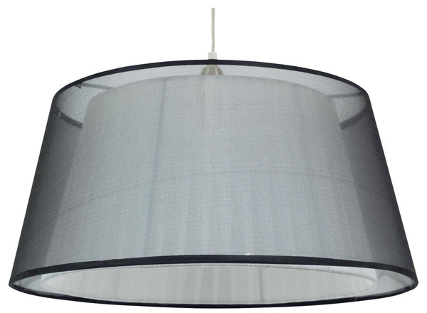 Lampa wisząca 1xE27 45cm czarna CHARLIE 31-24824