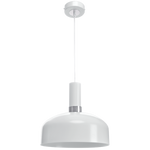 Nowoczesna lampa wisząca MALMO WHITE/CHROME 1xE27 MLP6202