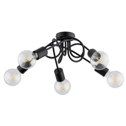 Lampa sufitowa ALFA INTER CZARNA 5xE27 51cm | 63195