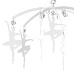 Lampa sufitowa dziecięca z abażurem BALETNICA III różowy śr. 36cm