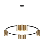 Lampa wisząca (koło) GENESIS BLACK GOLD 10xGU10